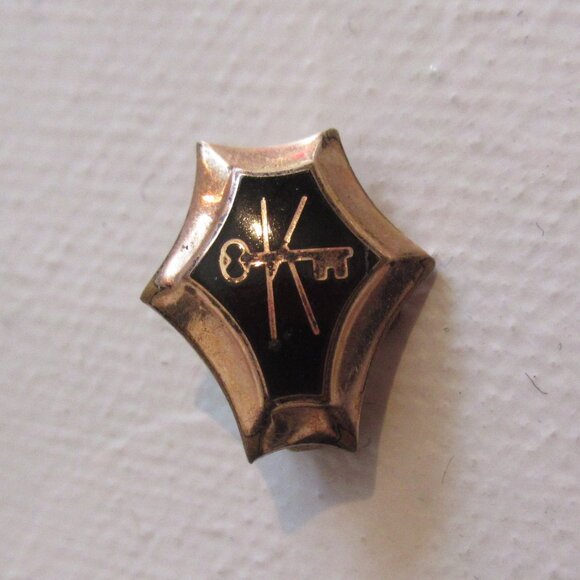 4 Lapel Pins, Gold & Black, Collectable, Law, Fraternity, Commemorative - Picture 6 of 9